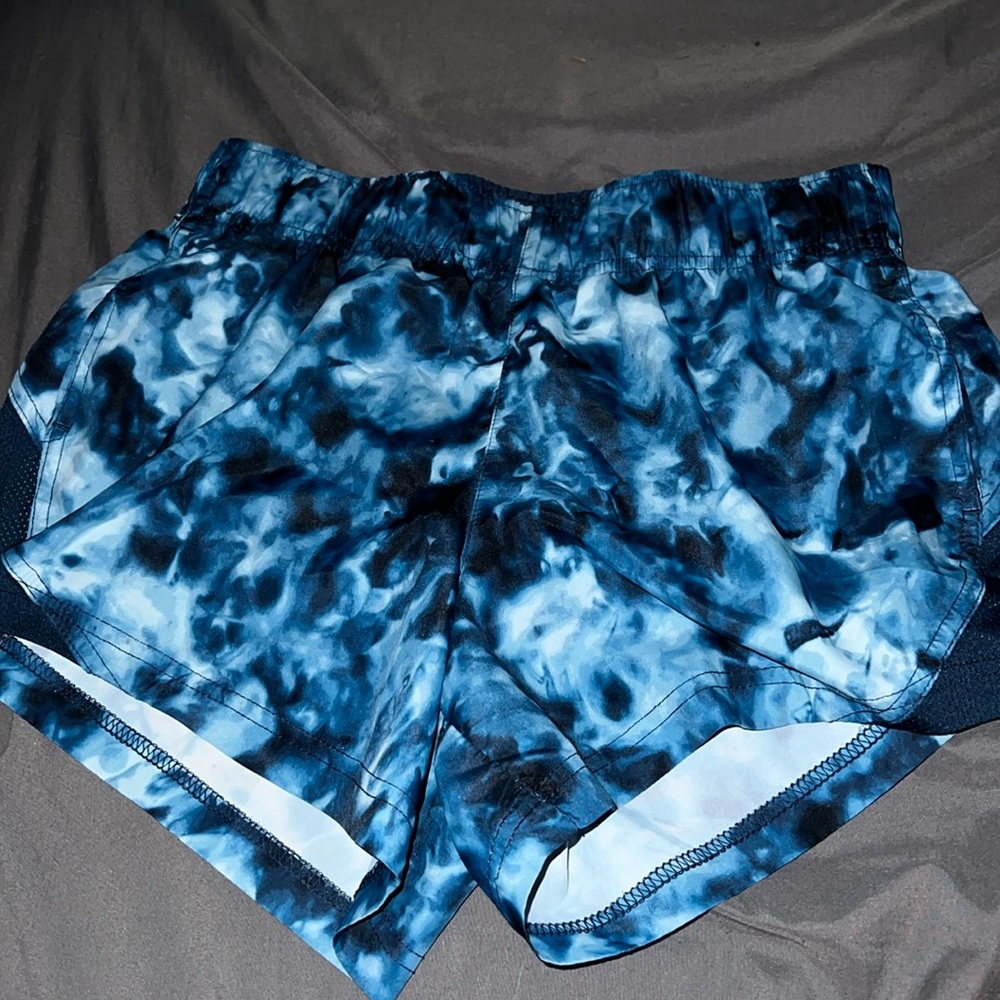 Blue athletic shorts